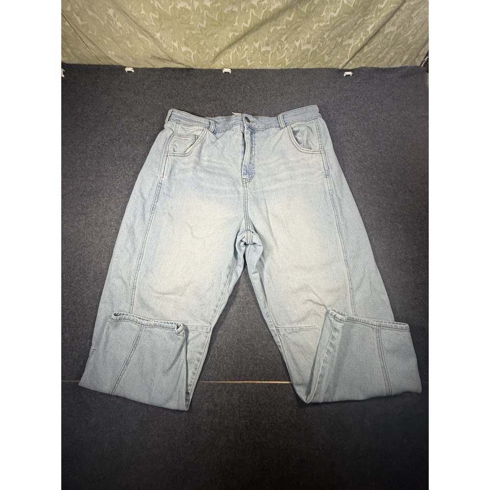 Festi‎ High Rise Seamed Front Straight Leg Jeans Size 16R